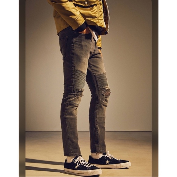 Urban Outfitters BDG Distressed Skinny  Stretch Moto Jeans - Picture 1 of 16
